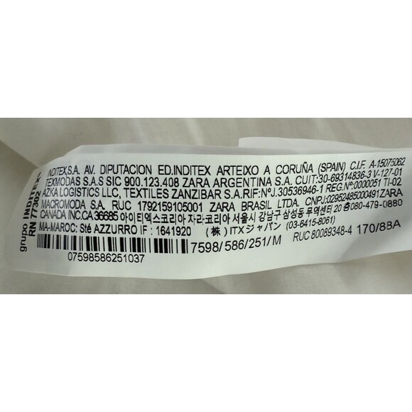 Zara Oversized Linen Blend Bomber Jacket Women Size M Ivory Pockets New - Picture 12 of 14